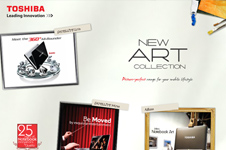 Toshiba – New Art Collection Microsite
