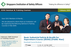 Singapore Institution of Safety Officers – E-Direct Mailer