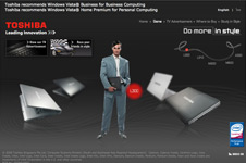 Toshiba – Do More In Style Microsite 2008